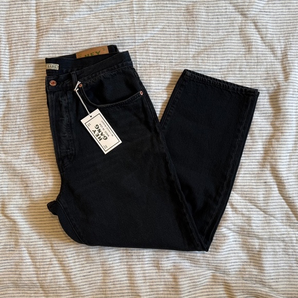 Hey Gang NWT The Loose Crop Washed Black, size 30 - Picture 5 of 7
